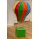 Balon Decorativ cu Nacelă – 70 cm, Colorat