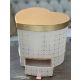 Cutie inima cu sertar – cod 5492 Alb