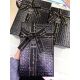 Set 3 cutii imitație piele reptilă – cod 2921, Negru