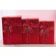 Set 3 cutii imitație piele reptilă – cod 2921, Roșu
