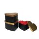 Set 3 cutii inimă – Negru cu capac Auriu Cod: 6842