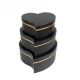Set 3 Cutii inima – Cod 6904 Negru