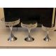 Set 3 Etajere Candy Bar cu Perle – Cod 1839 – Argintiu