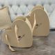 Set Două Cutii Inimă cu Mânere – Culoare Original (Kraft Natur) – Cod 9679