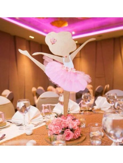 Balerină Albă Decorativă – Înălțime 100 cm