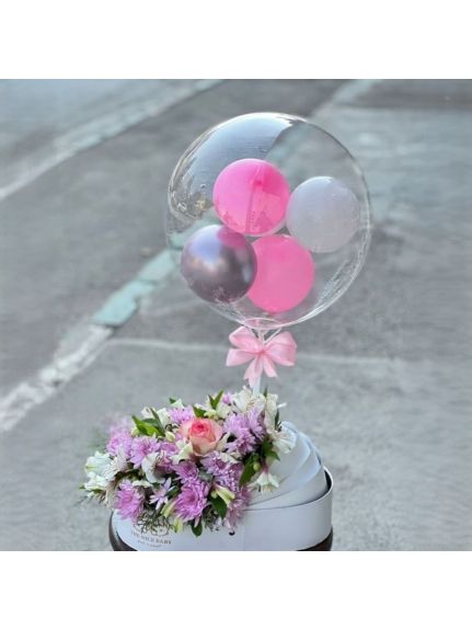 Balon Bobo Rotund Transparent – 24 inch (60 cm)