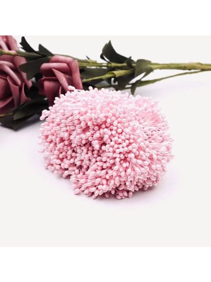 Buchet decorativ stamine – Cod 6198, Roz pal