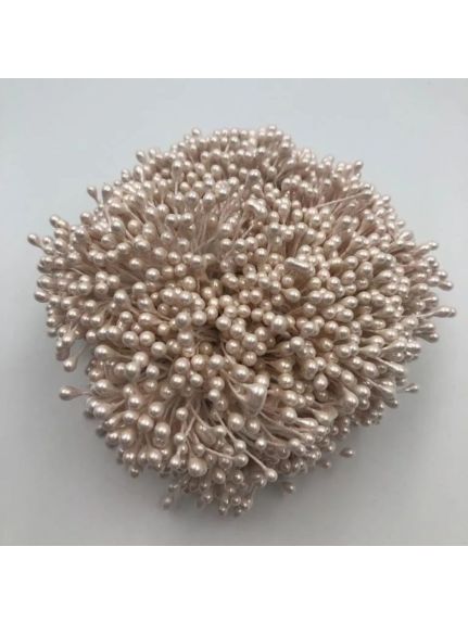 Buchet decorativ stamine – Cod 6198, Crem