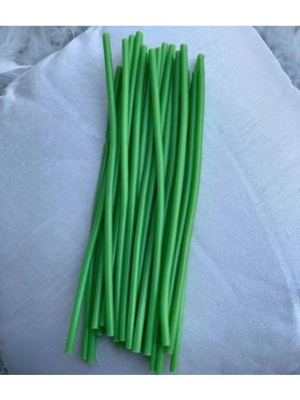Set 10 Cozi Verzi din Plastic pentru Buchete Mireasa/Nasa