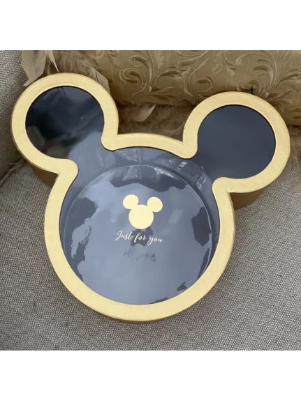 Cutie decorativa model Mickey – cod 2005, Auriu mat