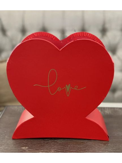 Cutie Inimă cu Inscripție „Love” – Cod 5699, Roșu