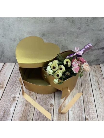 Cutie inimă – cod 7491, Auriu