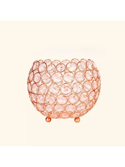 Glob decorativ Cristal Rose Gold – 10 cm