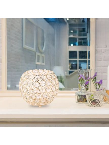 Glob Cristal Auriu – 12 cm