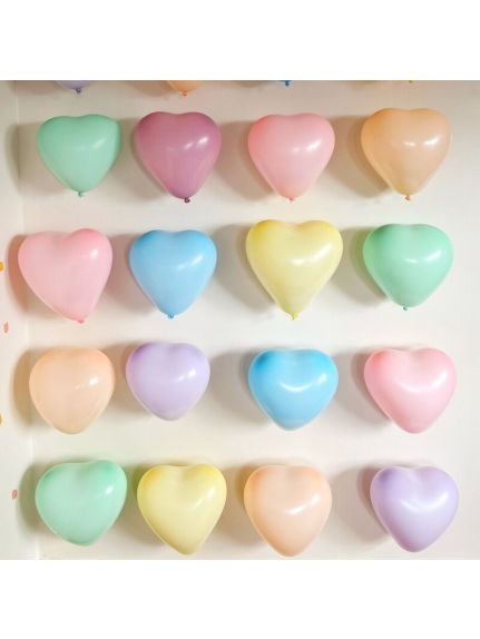 Set 100 Baloane Latex în Formă de Inimă – Portocaliu (10 inch)