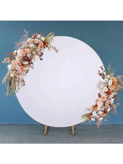 Husa elastica alba lycra pentru cerc 200-220 cm