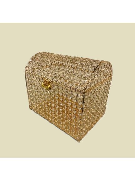 Cufăr cu Cristale 30 cm – Auriu