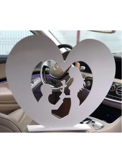 Decor Inima Mire si Mireasa – Inaltime 50 cm