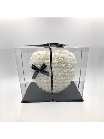 Inima de Spuma 40 cm ALB (Cutie Inclusa)