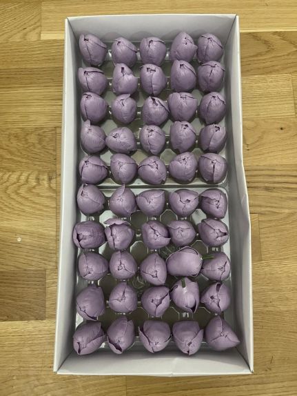Lalele de sapun Grape purple mic 4 cm cutie 50 de capete