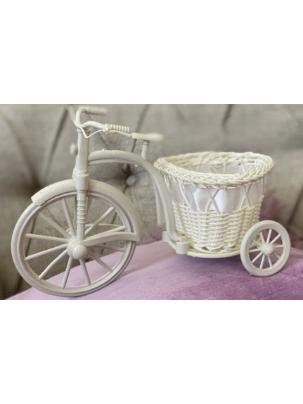 Minibicicleta Decorativa – Cod 1057 – Model Clasic Alb