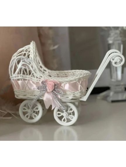 Minicarucior cod 1026 Roz – Carut decorativ vintage