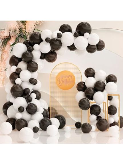 Set 100 Baloane Pastel 10 Inch (26 cm) – Negru
