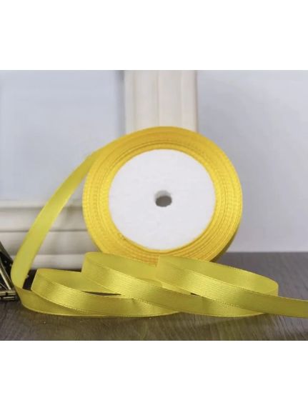 Panglica satin 1 cm – GALBEN