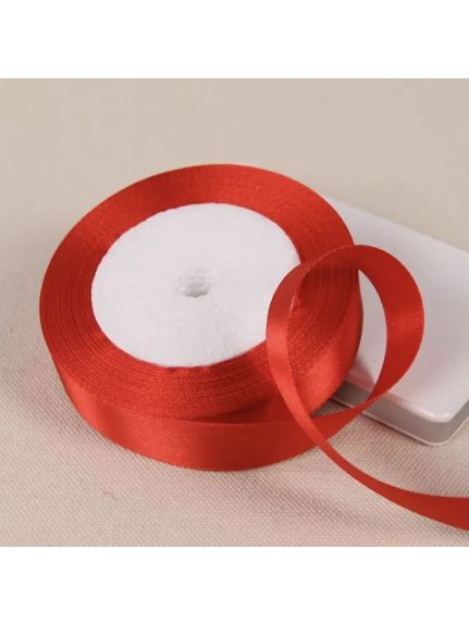 Panglica satin 2.5 cm – ROSU