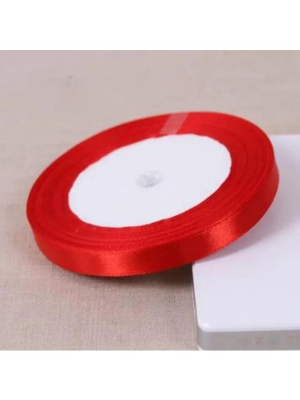 Panglica satin 1 cm – ROSU