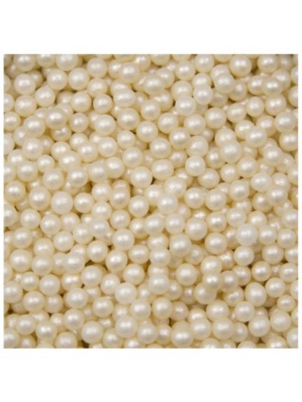 Perle acrilice rotunde fara gaura 5 mm – set 5 000 buc (cod 6288), Crem
