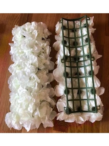 Segment cu flori CFL023 20x50 cm Alb
