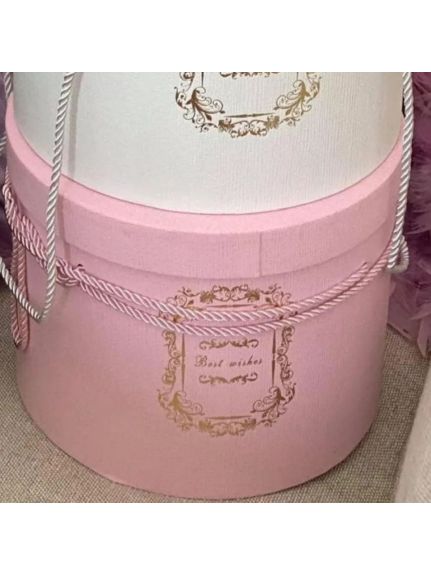 Set 3 cutii rotunde cod 0815 - Roz