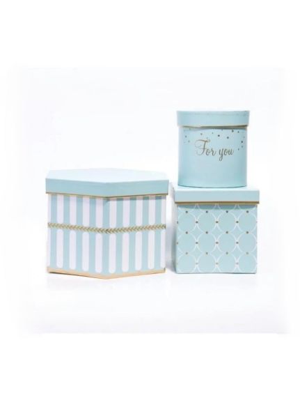 Set 3 Cutii – Cod 6673 Turcoaz