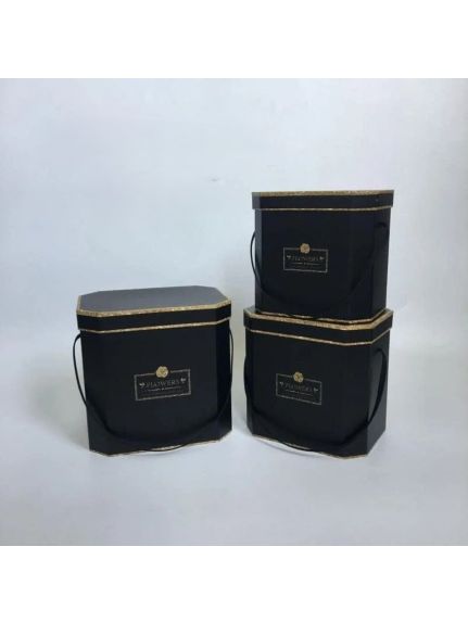 Set 3 cutii cod 9790 – Negru