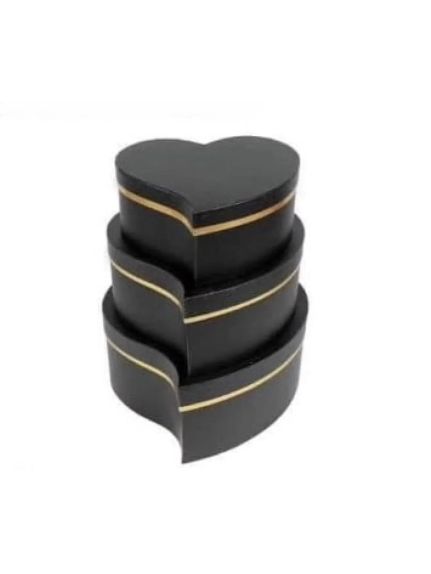Set 3 Cutii inima – Cod 6904 Negru