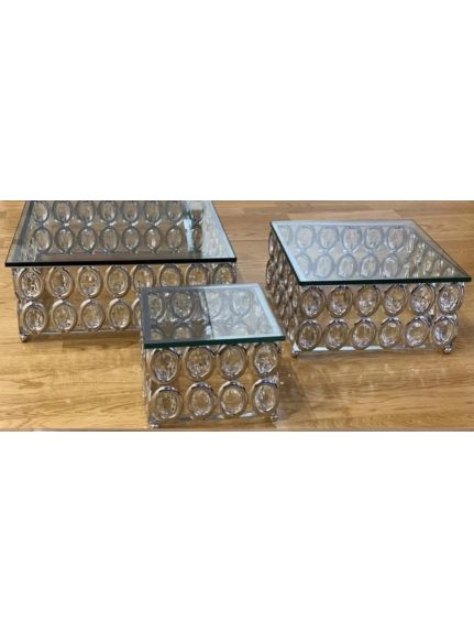 Set 3 Suporti Candy Bar – Cod CR1840 – Argintiu