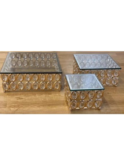 Set 3 Suporti Candy Bar – Cod CR1840 – Auriu