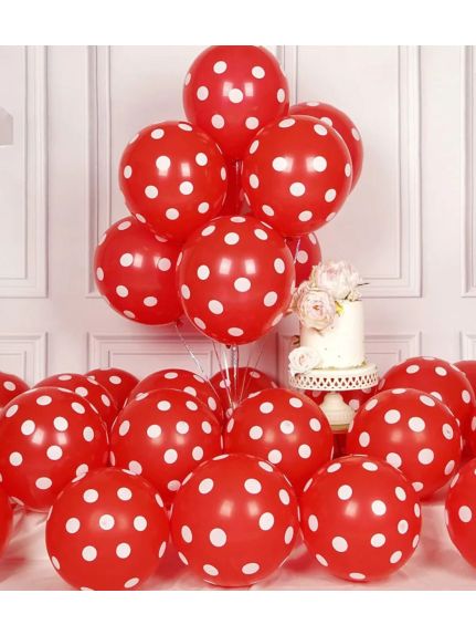 Set 100 Baloane 10 Inch (26 cm) cu Buline – Roșu
