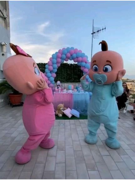 Set 2 Costume Bebeluși Mascot – Gender Reveal