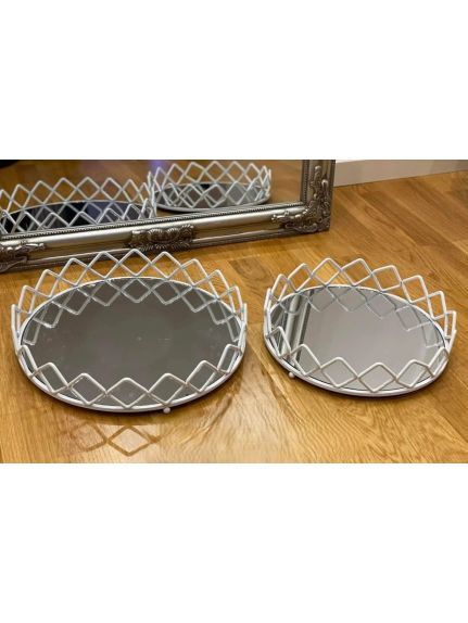 Set 2 Tavi Decorative – Cod CS058 – Alb