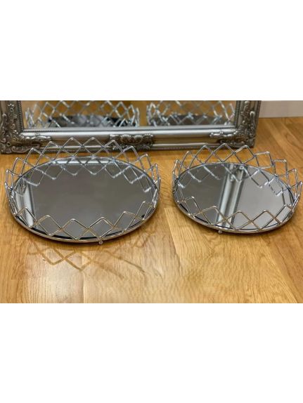 Set 2 Tavi Decorative – Cod CS058 – Argintiu