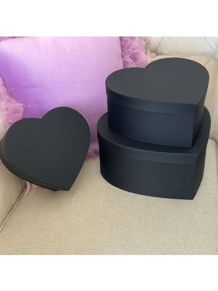 Set 3 Cutii LUXURY Inima – Cod 5040 Negru