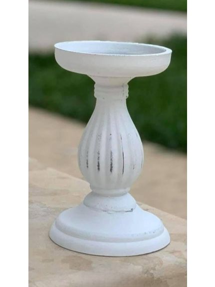 Sfesnic lemn 6295 Alb 18 cm