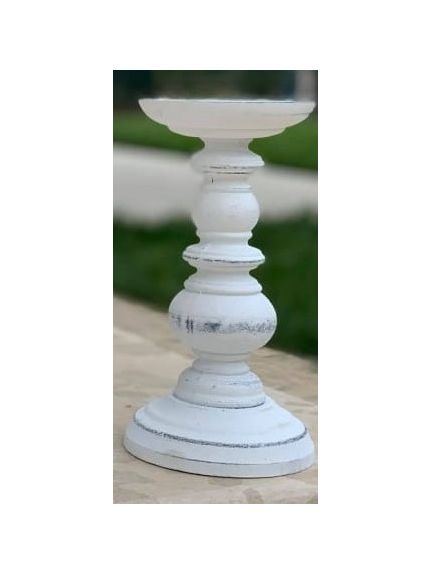 Sfesnic lemn 6303 Alb 20 cm