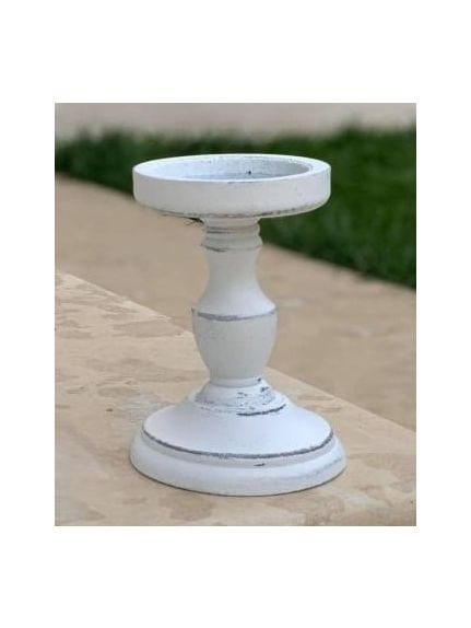 Sfesnic lemn 6306 Alb 20 cm