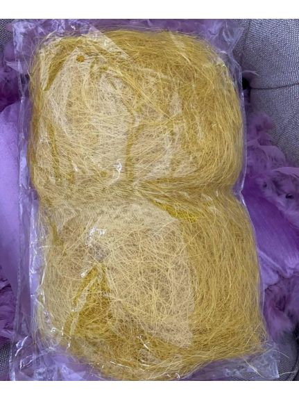 Sisal decorativ – Galben, ambalat la pungă