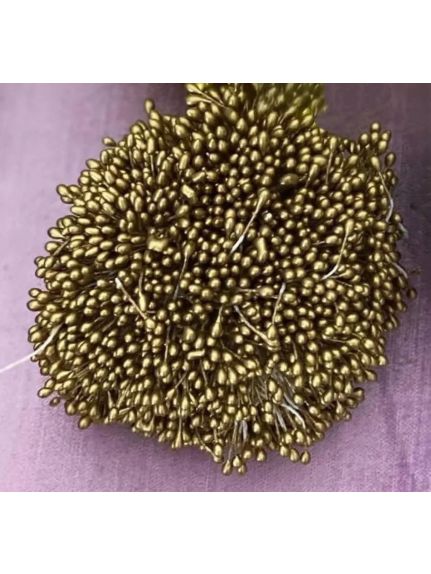 Buchet decorativ stamine – Cod 6198, Auriu