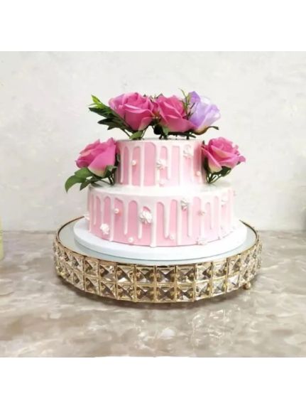 Suport Prajituri / Tort Candy Bar – Cod CR1828 – 25 cm Auriu