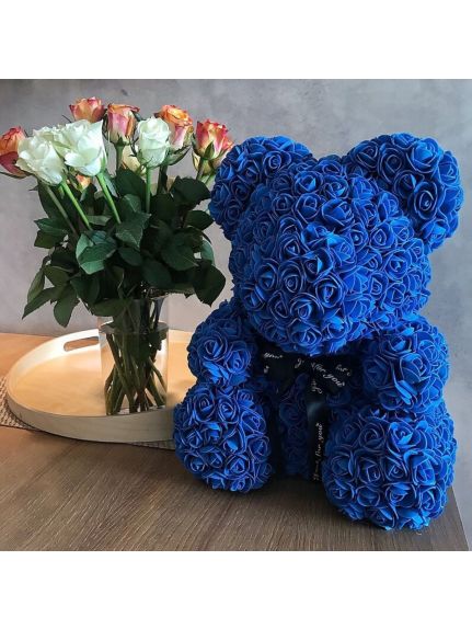 Urs mediu 40 cm Albastru Inchis – fara cutie